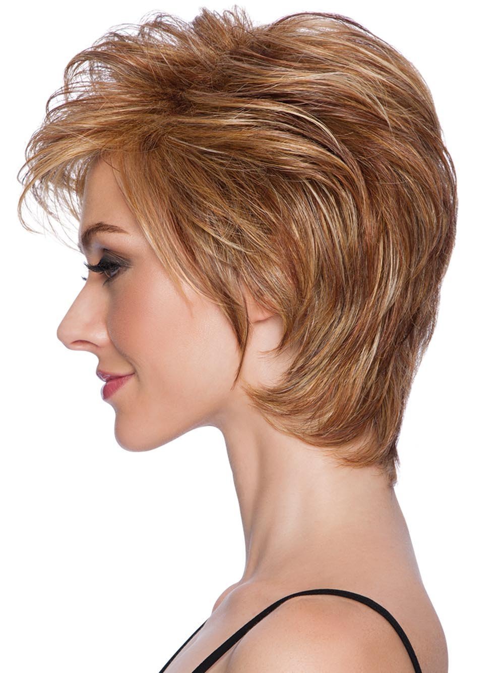 Hairdo's special Tru2Life heat-friendly synthetic hair can be flat ironed, curled or blown dry using thermal styling tools up to 350˚F/ 180˚C. Each hand-blended color is made up of 7-11 different shades, resulting in a natural look that blends with just about anyone's hair color.