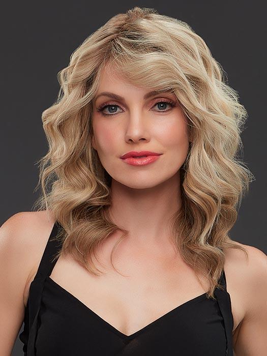 JENNIFER by JON RENAU in 12FS8 | Light Gold Brown, Light Natural Gold Blonde and Pale Natural Gold-Blonde Blend, Shaded with Medium Brown