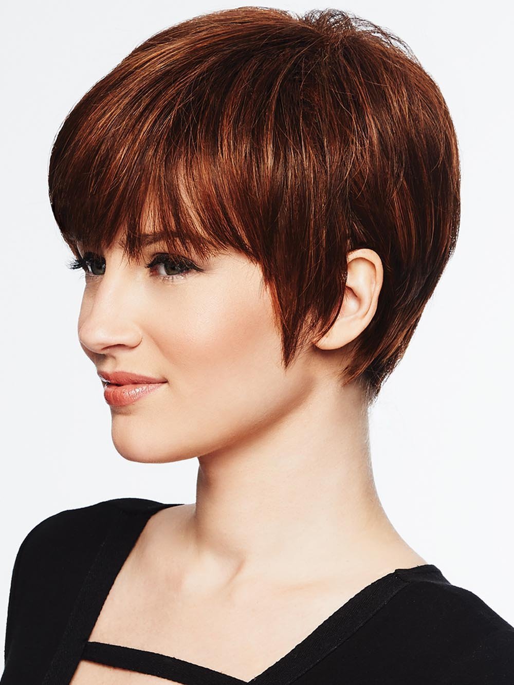 Hairdo's special Tru2Life heat-friendly synthetic hair can be flat ironed, curled or blown dry using thermal styling tools up to 350˚F/ 180˚C. Each hand-blended color is made up of 7-11 different shades, resulting in a natural look that blends with just about anyone's hair color.