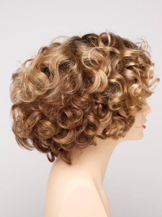 GOLDEN NUTMEG | Medium Brown roots with overall Warm Cinnamon base and Golden Blonde highlights