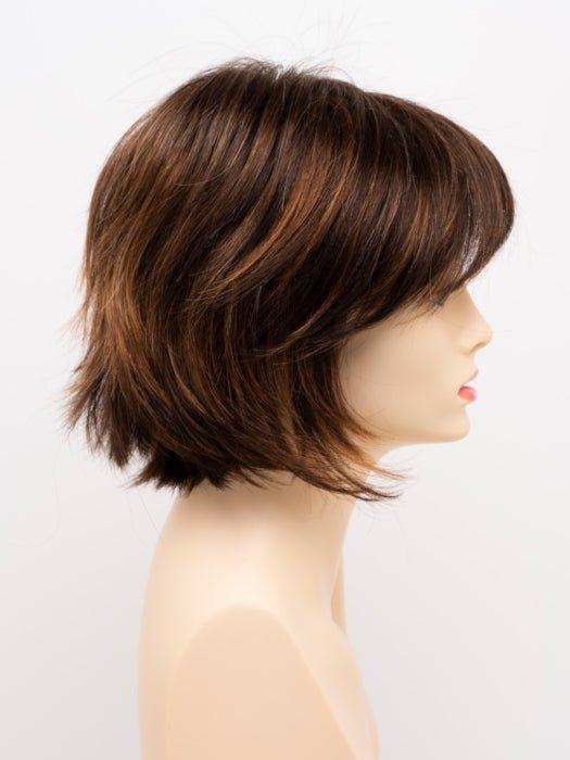 CHOCOLATE CARAMEL | Medium Brown with Soft Red and Blonde highlights