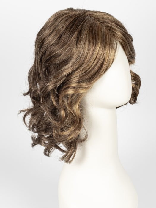 R9F26 MOCHA FOIL | Warm Medium Brown with Medium Golden Blonde Highlights Around the Face