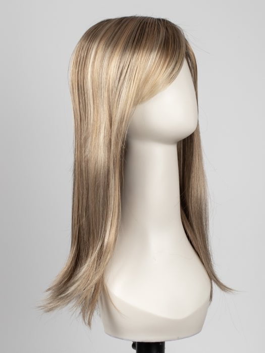 12FS8 | Light Gold Brown, Light Natural Gold Blonde and Pale Natural Gold-Blonde Blend, Shaded with Medium Brown
