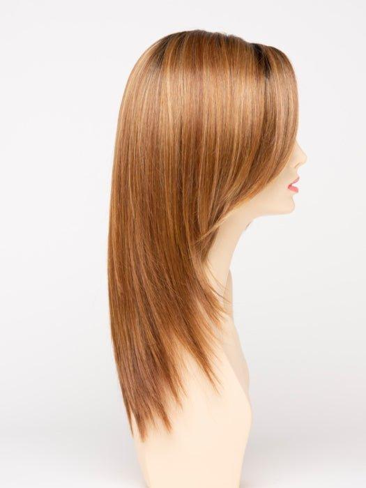 GOLDEN NUTMEG | Medium Brown roots with overall Warm Cinnamon base and Golden Blonde hightlights