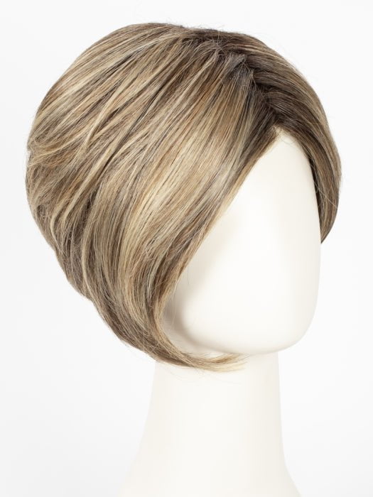RL12/22SS SHADED CAPPUCCINO | Light Golden Brown Evenly Blended with Cool Platinum Blonde Highlights with Dark Roots