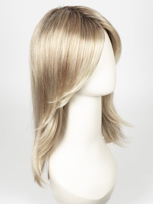 CHAMPAGNE ROOTED | Light Beige Blonde, Medium Honey Blonde, and Platinum Blonde blend with Dark Roots