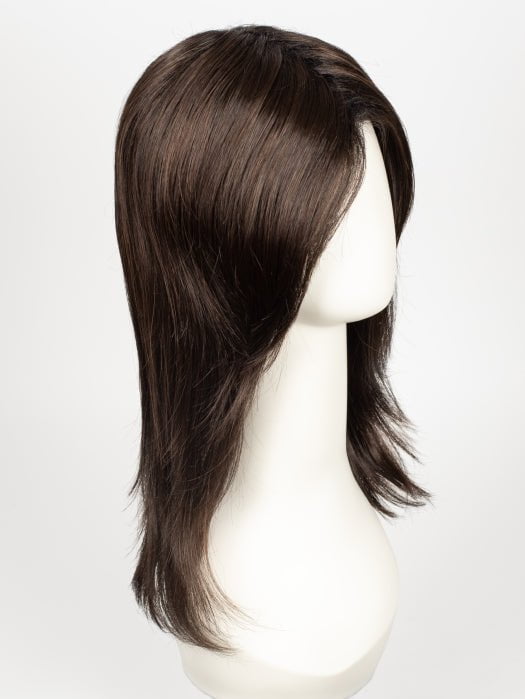 DARK CHOCOLATE ROOTED | Dark Brown base with Light Reddish Brown highlights with Dark Roots
