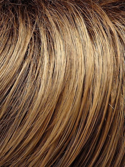 24BT18S8 | Medium Gold Brown and Light Gold Blonde Blend, Shaded with Dark Gold Brown