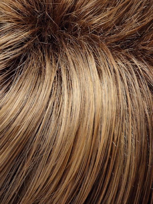 24BT18S8 | Medium Gold Brown and Light Gold Blonde Blend, Shaded with Dark Gold Brown