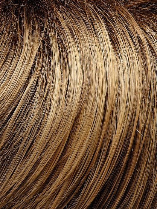 Color 24BT18 = Blonde Éclair: Dk Ash Brown & Honey Blonde Blend, w/ Honey Blonde Tips