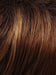 30A27S4 | Shaded Peach : Brown Red/Strawberry Blonde Blend, Shaded w/ Dk Brown