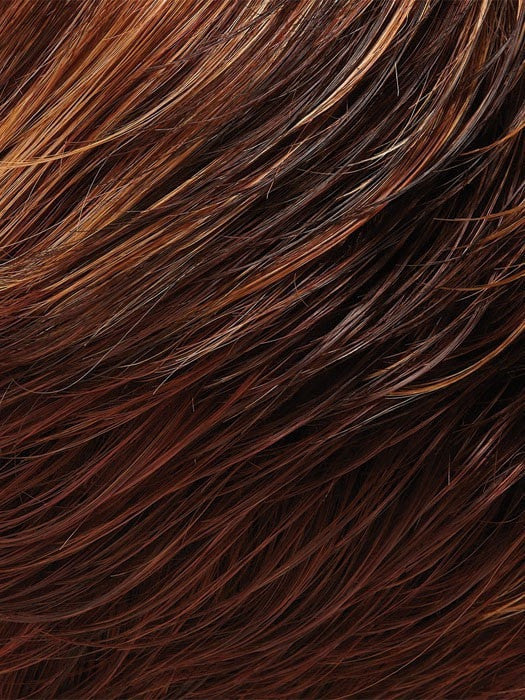 Color 32F = Cherry Crème: Med Red & Dk Strawberry Blonde Blend w/ Med Red Nape