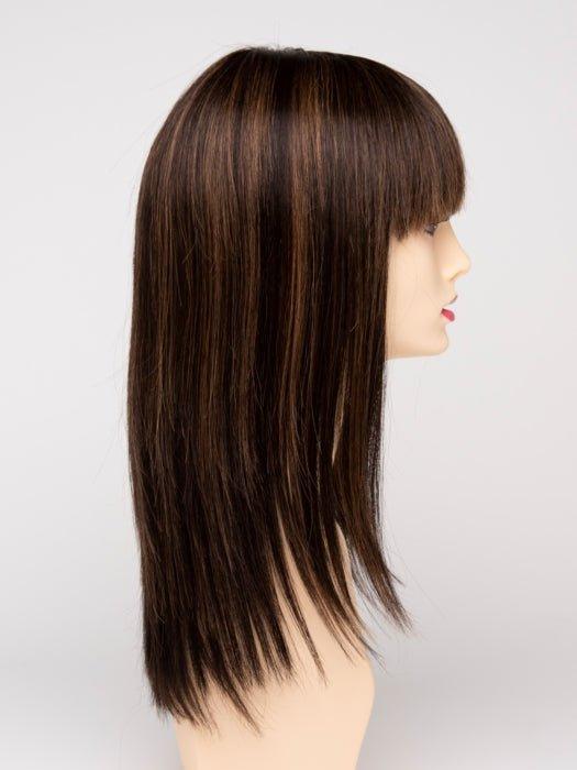 AMARETTO CREAM | Dark Brown roots with overall Medium Brown base with Honey Blonde highlights