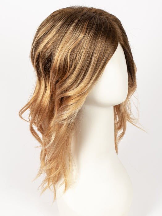 GOLDEN-GINGER | Golden Brown Roots that melt into a Soft Ginger Base with Fine Light Blonde Highlights