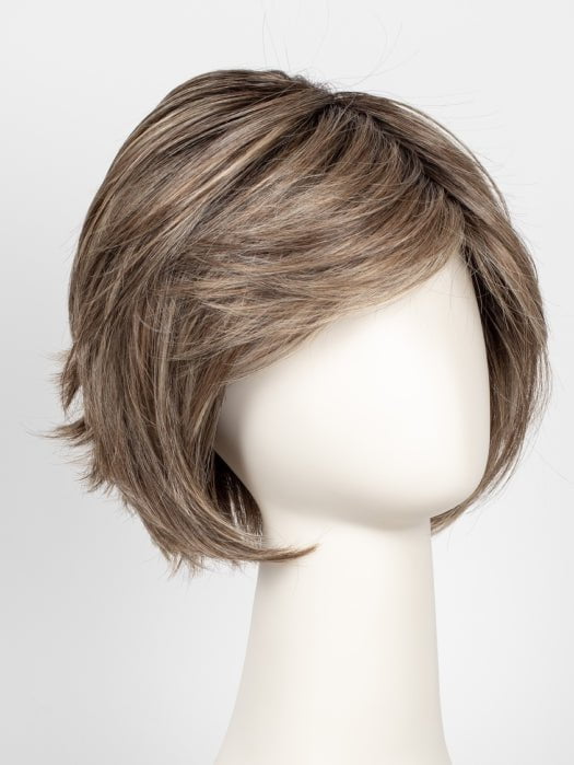 RL12/22SS SHADED CAPPUCCINO | Light Golden Brown Evenly Blended with Cool Platinum Blonde Highlights with Dark Roots