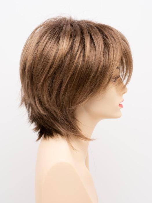TOASTED SESAME | Medium Brown roots with overall Warm Cinnamon base and Golden Blonde hightlights