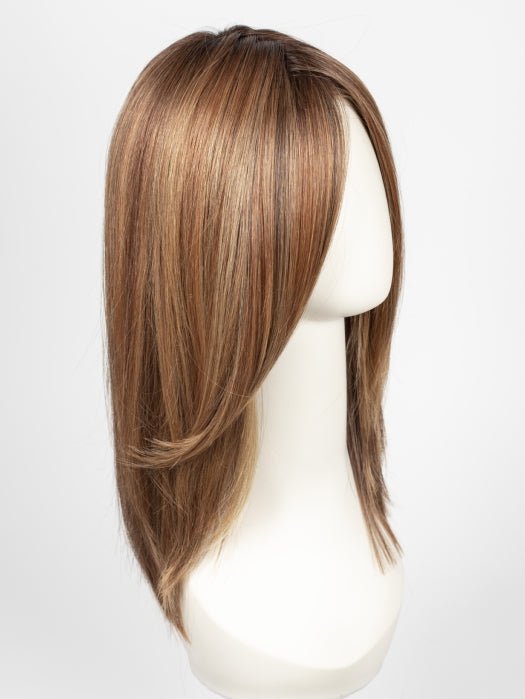 33/32/R4 | Dark Auburn Blended with Dark Brown and Dark Roots