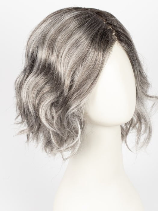 CHROMERT1B | Gray and White with 25% Medium Brown Blend and Off-Black Roots