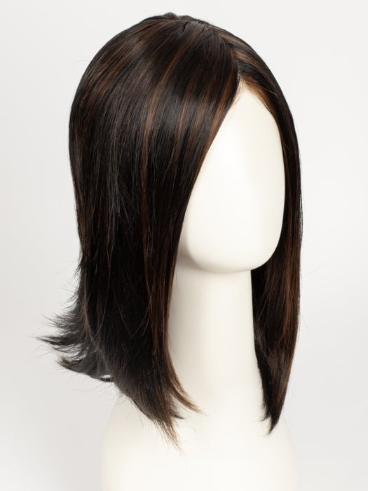 1BRH30 CHOCOLATE PRETZEL | Off Black with 33% Golden Red Highlights
