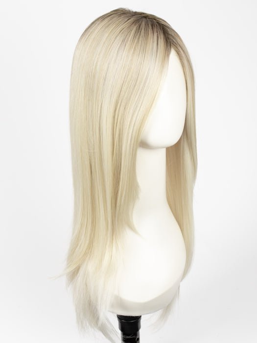 613/1001/R18 | Vanilla Blonde Platinum White Blend Rooted Ash Brown