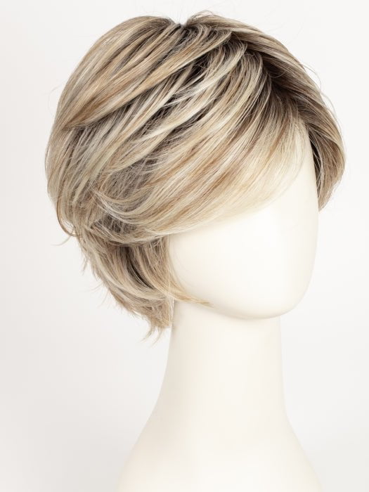 CHAMPAGNE ROOTED 22.25.20 | Light Neutral Blonde, Lightest Golden Blonde, and Light Strawberry Blonde Blend with Shaded Roots