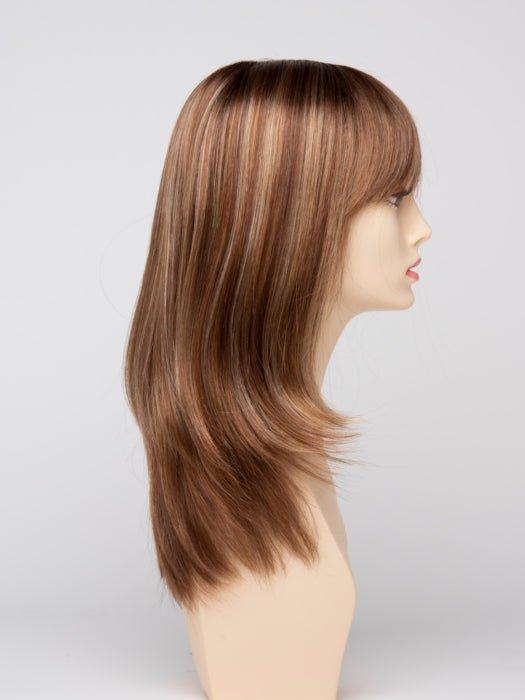 CREAMED COFFEE | Medium Brown roots and base with Cinnamon and Golden Blonde highlights