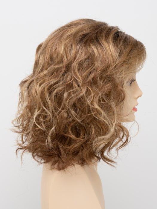GOLDEN NUTMEG | Medium Brown roots with overall Warm Cinnamon base and Golden Blonde highlights