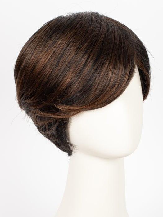 1BRH30 CHOCOLATE PRETZEL | Soft Black with 33% Gold-Red Highlights