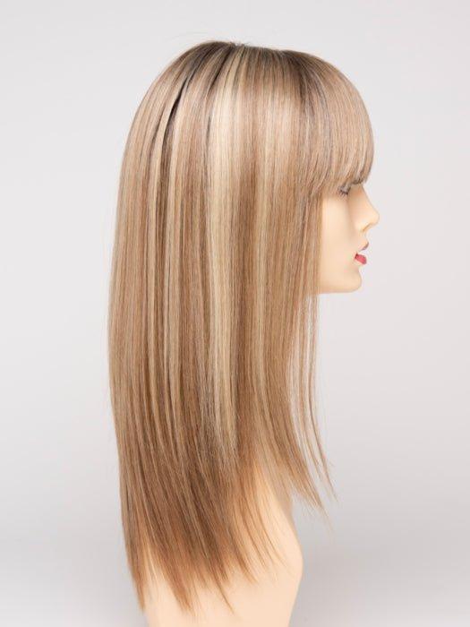 SPARKLING CHAMPAGNE | Medium Brown roots with overall Strawberry Blonde base and soft Golden Blonde highlights
