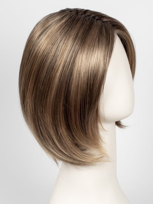 24BT18S8 | Medium Natural Ash Blonde and Light Natural Gold Blonde Blend, Shaded with Medium Brown