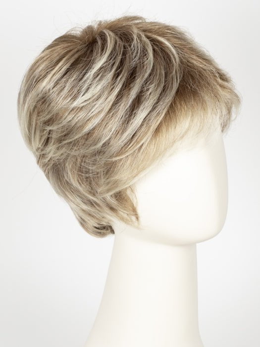 CHAMPAGNE ROOTED | Light Beige Blonde, Medium Honey Blonde, and Platinum Blonde blend with Dark Roots