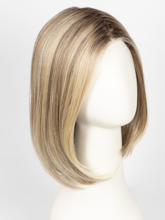 12FS8 | Light Gold Brown, Light Natural Gold Blonde and Pale Natural Gold-Blonde Blend, Shaded with Medium Brown