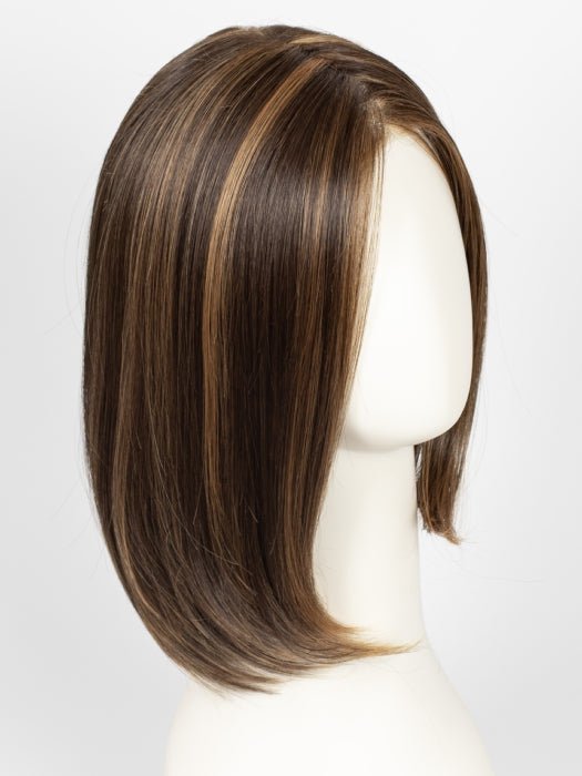 6F27 CARAMEL RIBBON | Dark Brown with Light Red-Gold Blonde Highlights and Tips