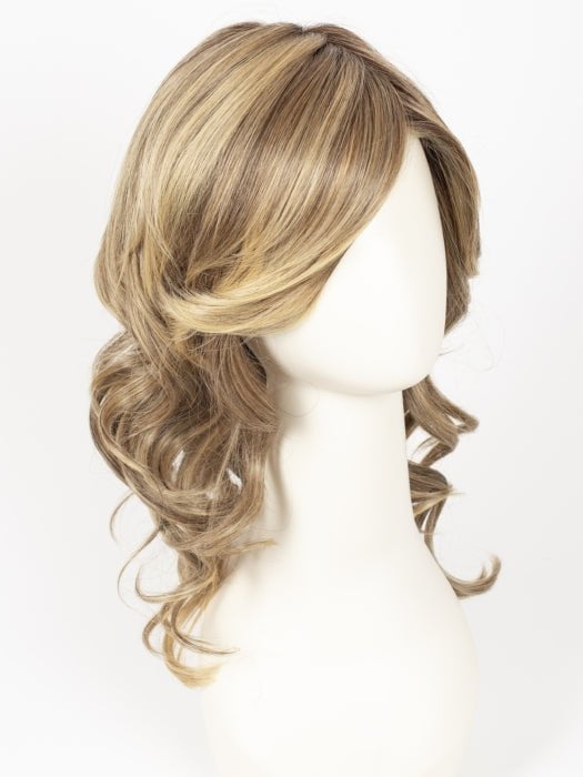 24BT18S8 | Medium Natural Ash Blonde and Light Natural Gold Blonde Blend, Shaded with Medium Brown