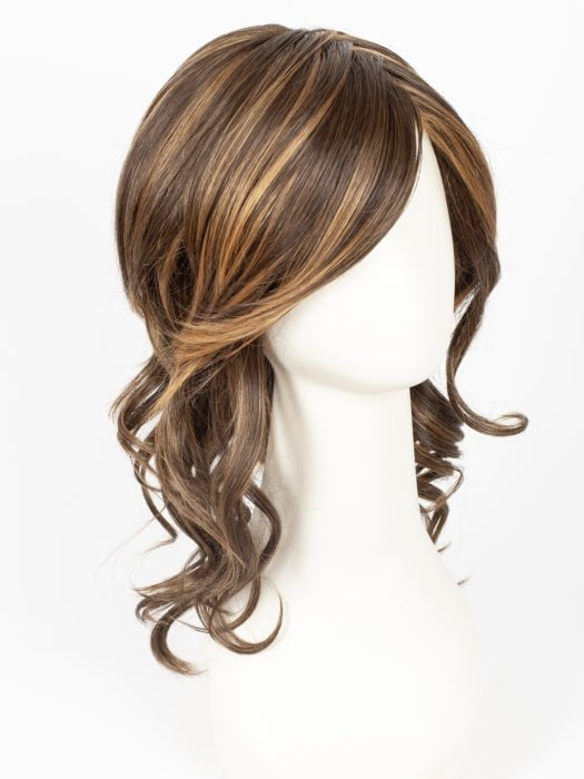 6F27 CARAMEL RIBBON | Natural Gold Brown with Medium Red-Gold Blonde Highlights and Tips