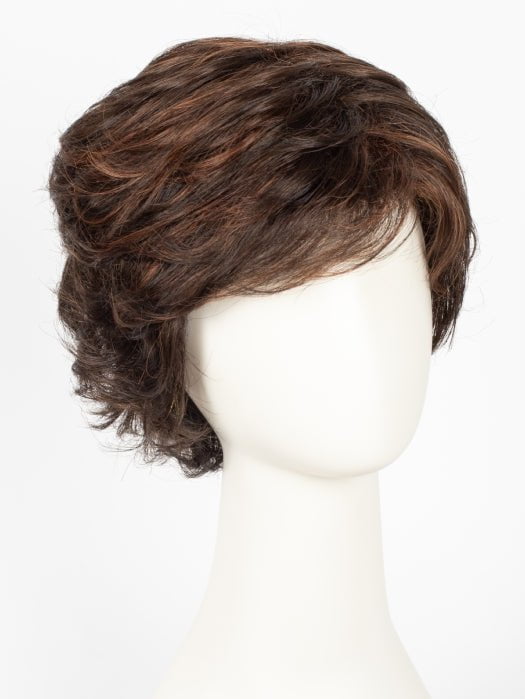 131T4S4 | Dark Brown and Medium Red Blend with Medium Red Tips, Shaded with Dark Brown