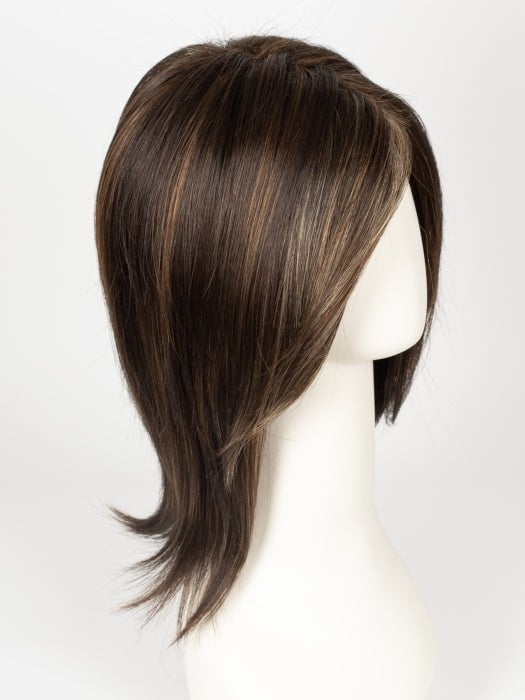 Color Chocolate-Swirl = Dark Brown Base with Light Auburn and Honey Blonde 50/50 highlight