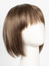 ICED-MOCHA-R | Rooted Dark with Medium Brown blended with Light Blonde highlights