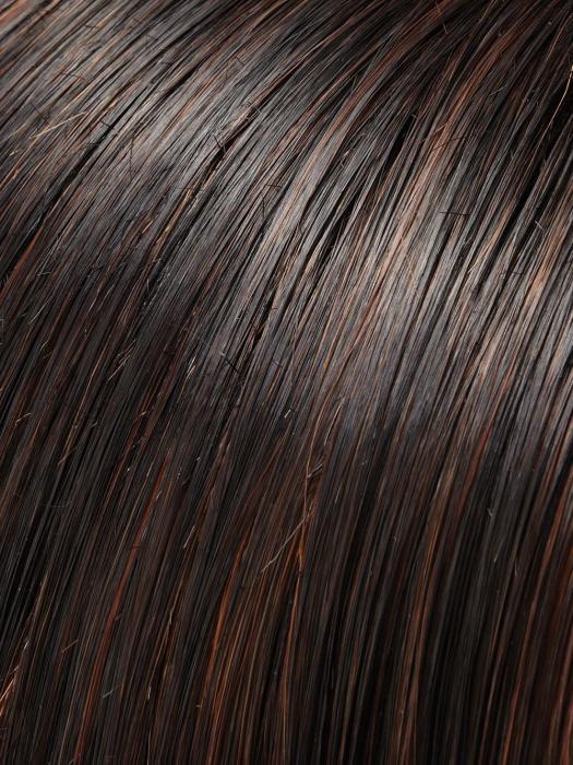 1BRH30 CHOCOLATE PRETZEL | Soft Black with 33% Gold-Red Highlights