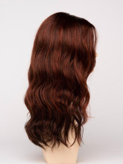 CHOCOLATE CHERRY | Dark Brown roots with overall Medium Brown base with Deep Red highlights