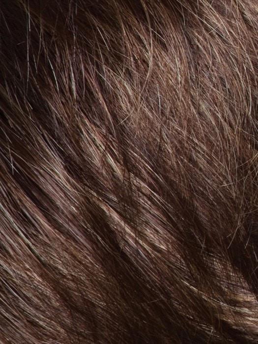 AUBURN-SUGAR | Medium Auburn base with a Dark Strawberry Blonde highlight