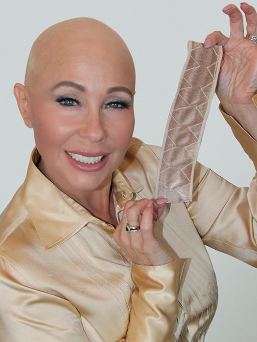 The WigSECURE™ was created with a. super-soft velvety material.