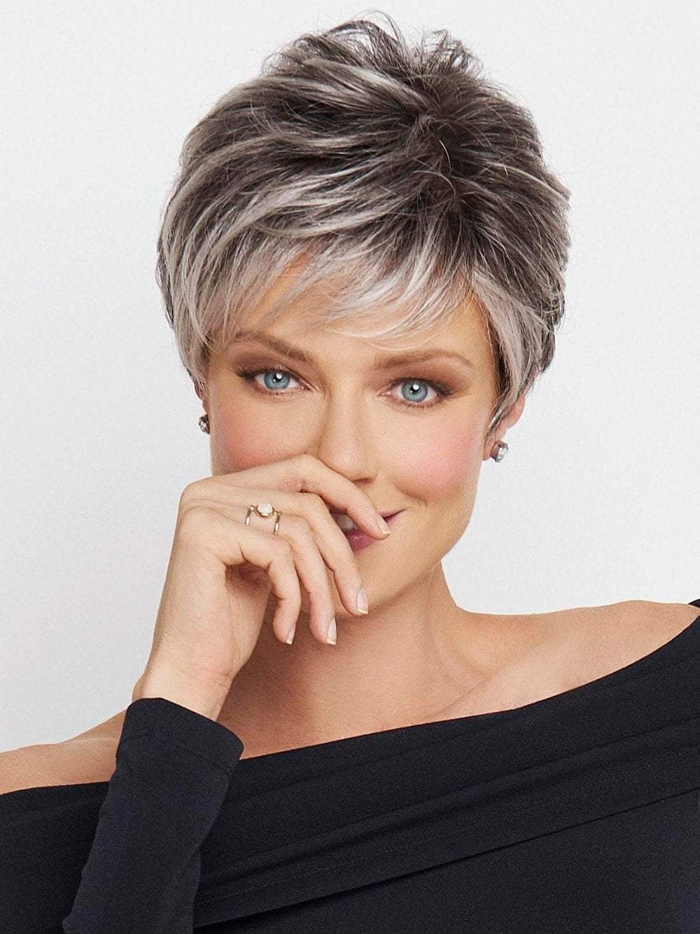 The Sheer Indulgence temple-to-temple lace front monofilament top allows for natural looking off-the-face styling and parting options