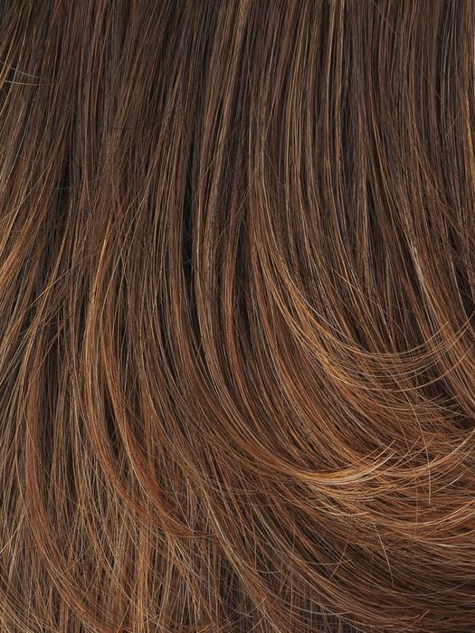 G829+ DARK CINNAMON MIST | Medium Brown with Ginger Red Highlights