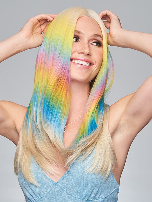A fantasy look that appears as real as ever thanks to the monofilament center part and lace front hairline