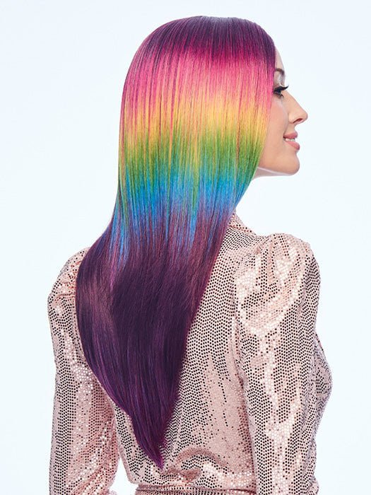 The center monofilament part creates the appearance of natural hair growth