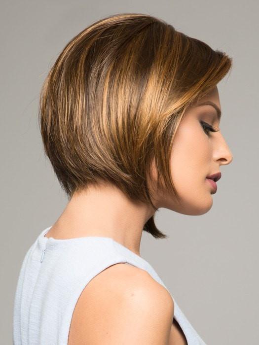 6F27 CARAMEL RIBBON | Natural Gold Brown with Medium Red-Gold Blonde Highlights and Tips