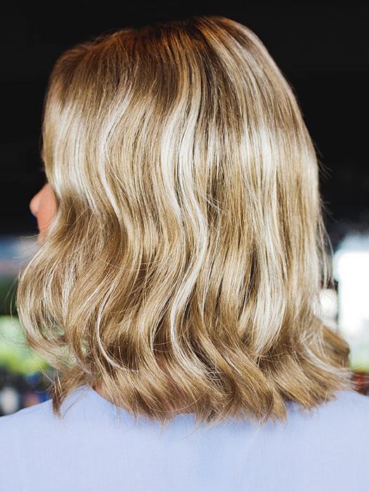 KENDALL by JON RENAU in 22F16S8 VENICE BLONDE | Lt Ash Blonde & Lt Natural Blonde Blend, Shaded w/ Med Brown