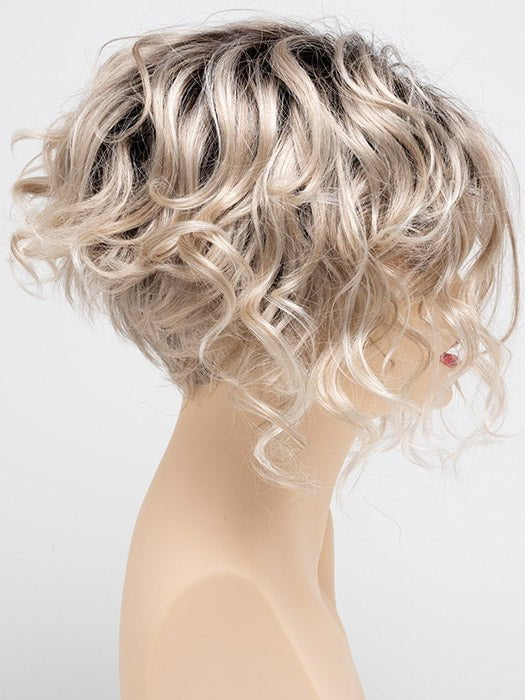 SILKY BEIGE | Light Platinum Blonde with Dark Brown Roots