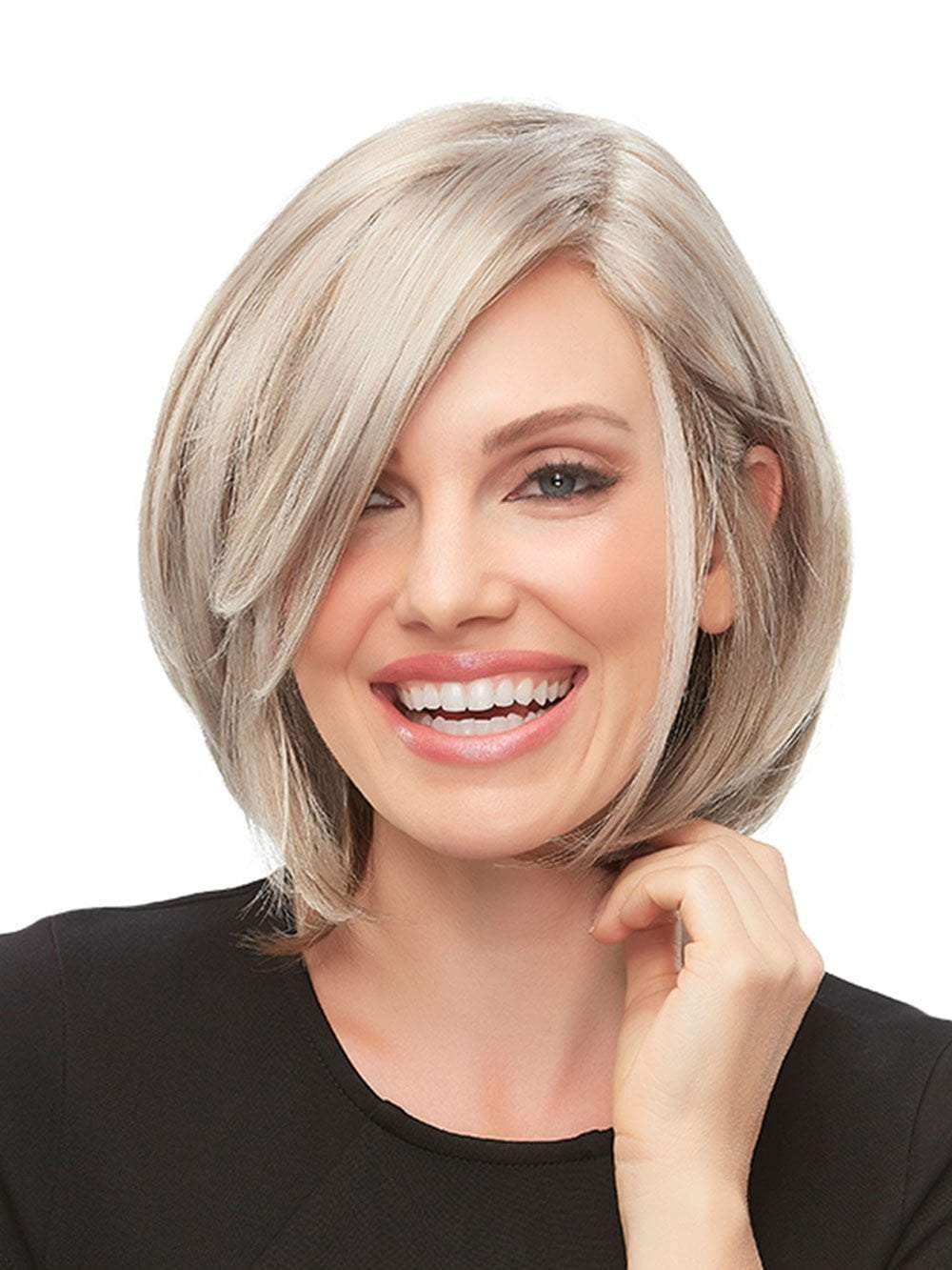 101F48T | Soft White Front, Light Brown with 75% Grey Blend with Soft White Tips